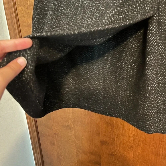 NWT Banana Republic Women’s Tweed Short Mini Skirt  Black Gray Size 6 Crossover - Picture 3 of 7